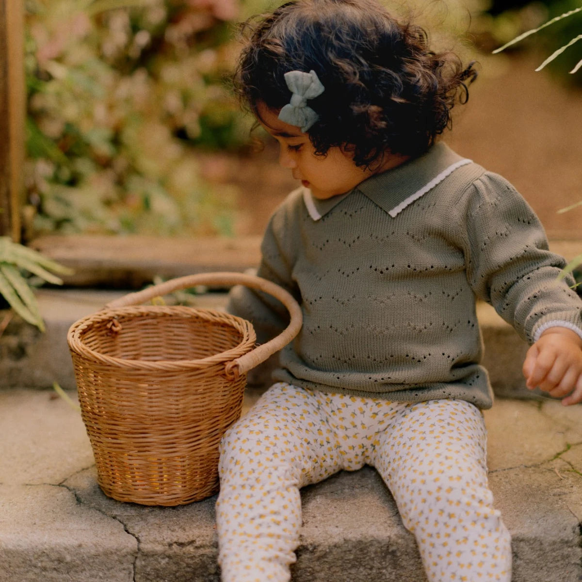 Long Sleeve Maeve Polo - Hedge Green