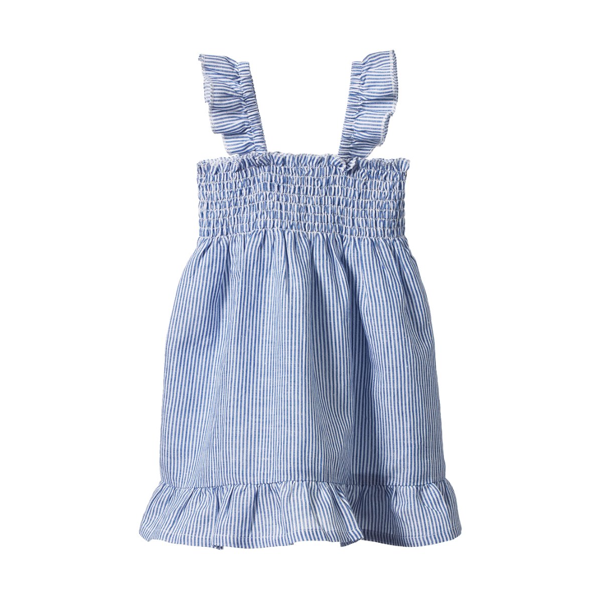 Gala Dress Linen - Blue Stripe