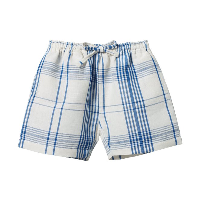 Linen Rafferty Shorts - Clyde Check
