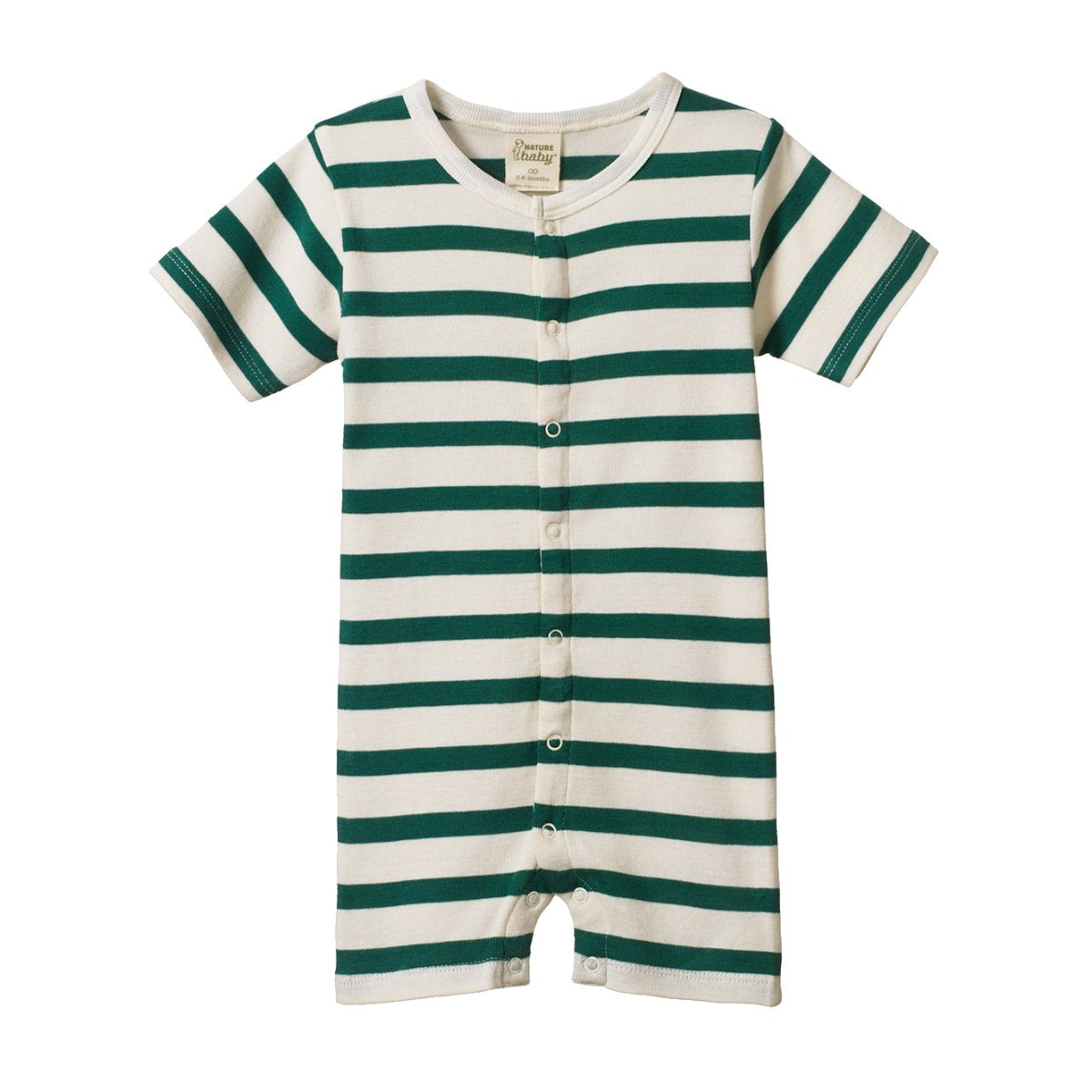 Summer Sleepy Suit - Peppermint Holiday Stripe