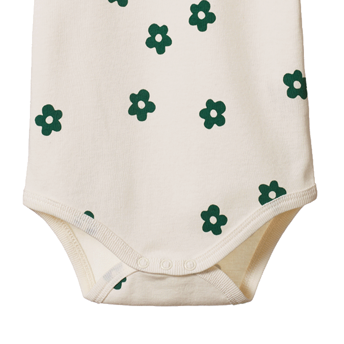Short Sleeve Bodysuit - Flora Natural Print