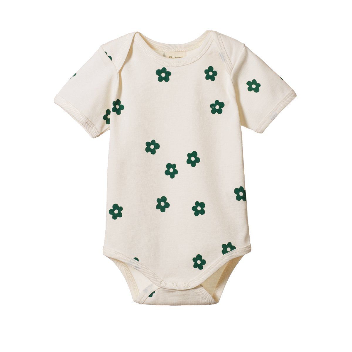 Short Sleeve Bodysuit - Flora Natural Print