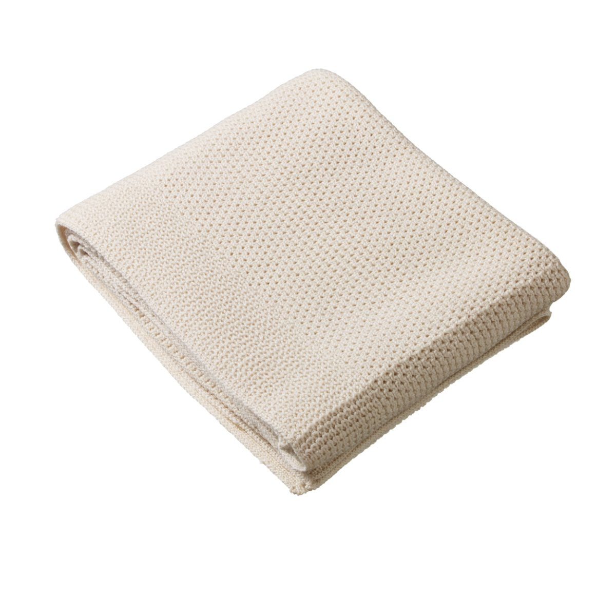 Merino Knit Blanket Cot Size Natural