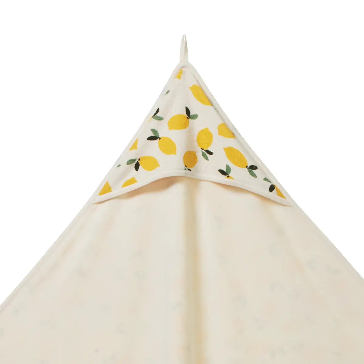 Cotton Hooded Towel Lemon Print Terry