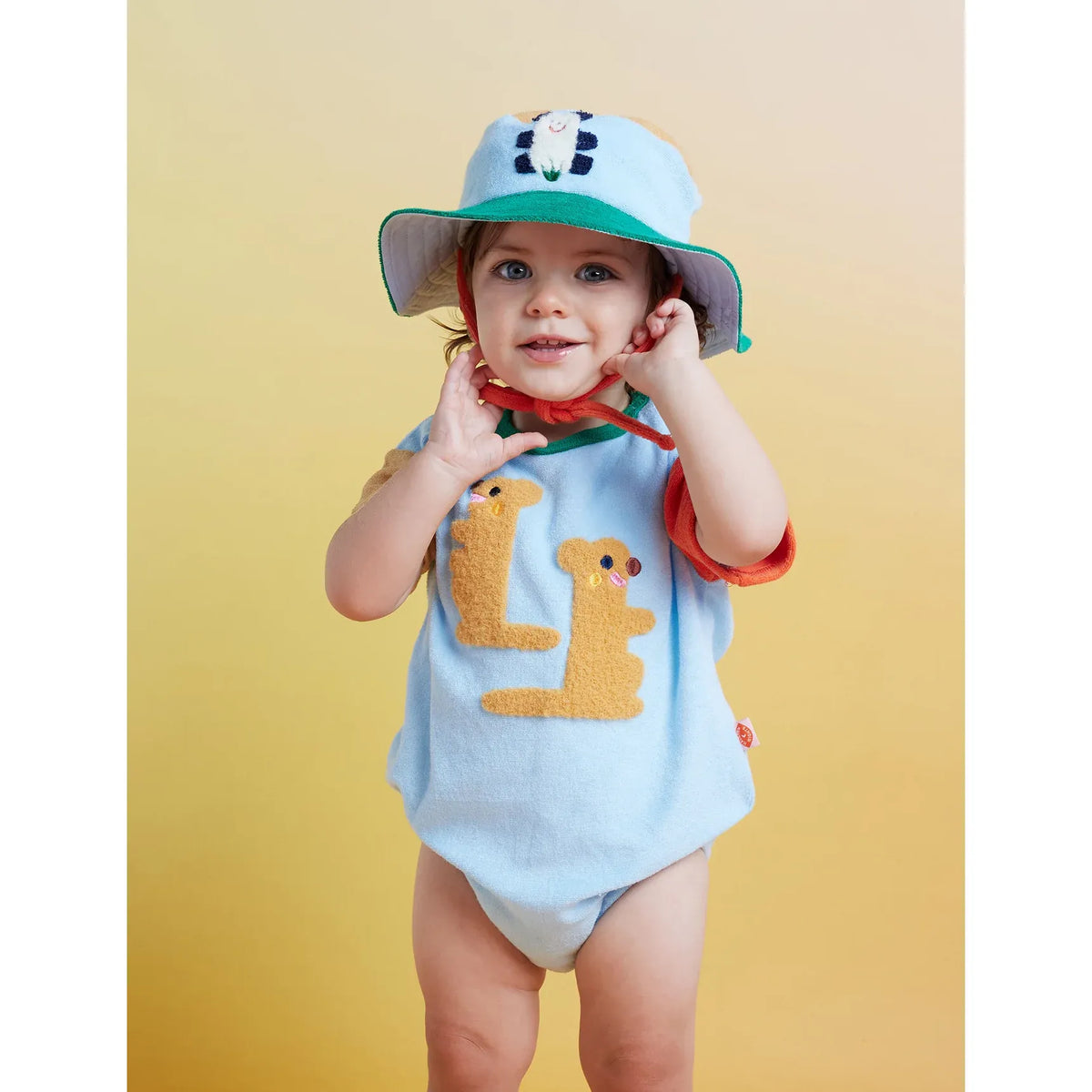 Terry Bodysuit - Zoo Crew Blue