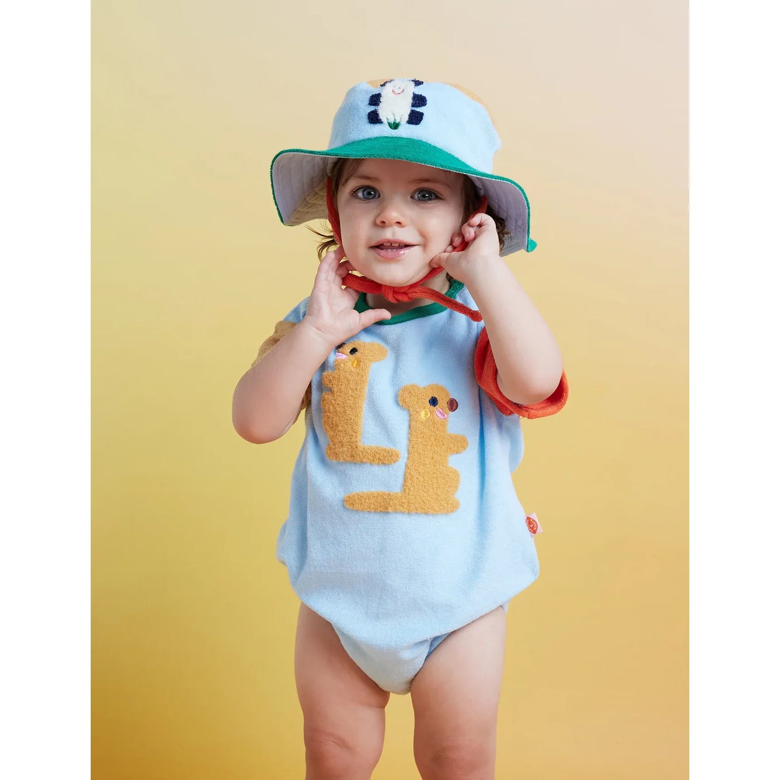 Terry Bodysuit - Zoo Crew Blue