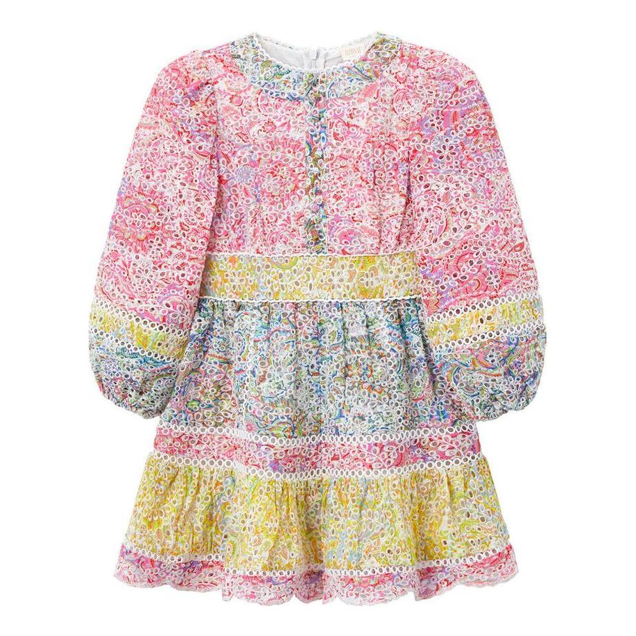 Oriane Embroidered Dress - Multi