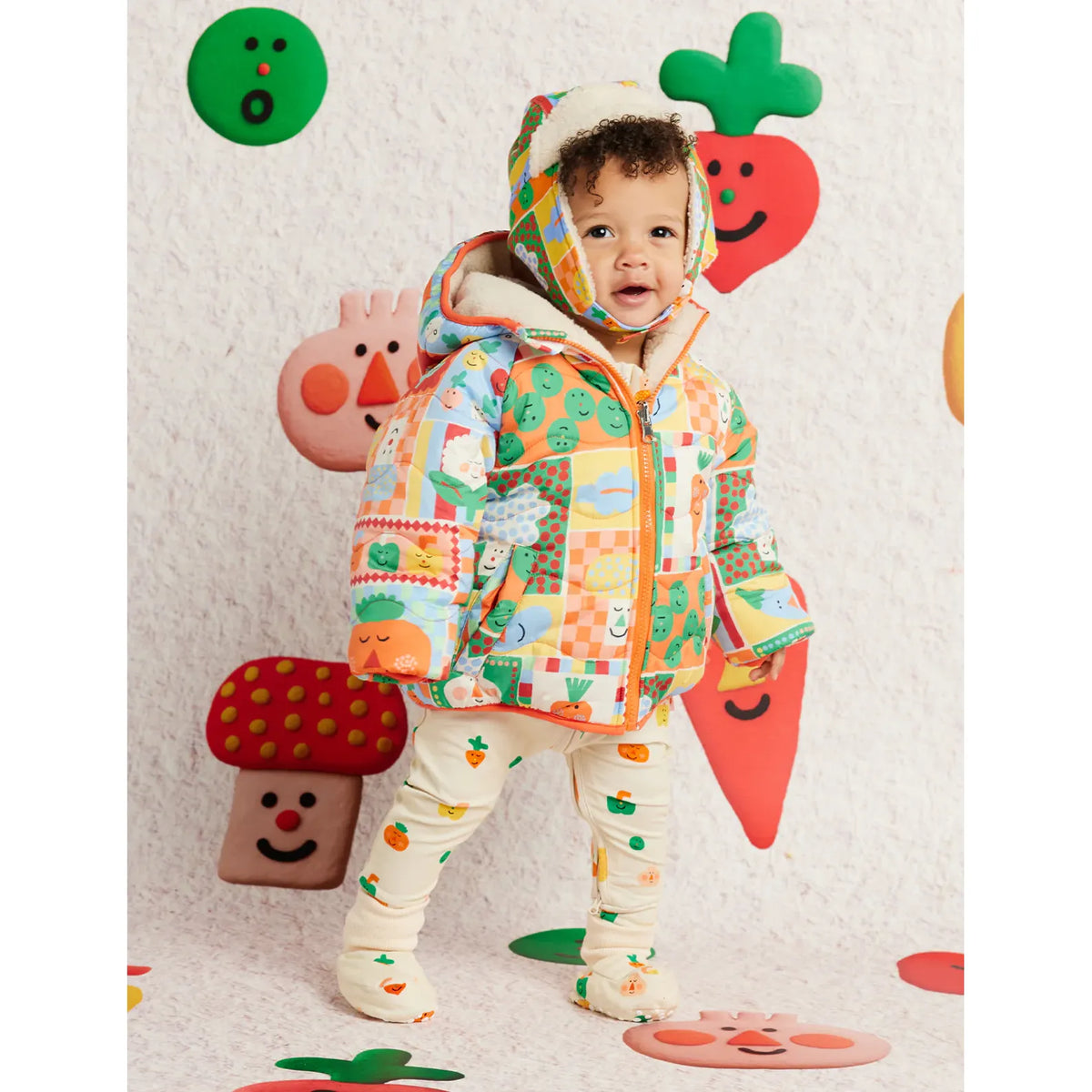 Pocket Patch Reversible Kids Puffer Jacket