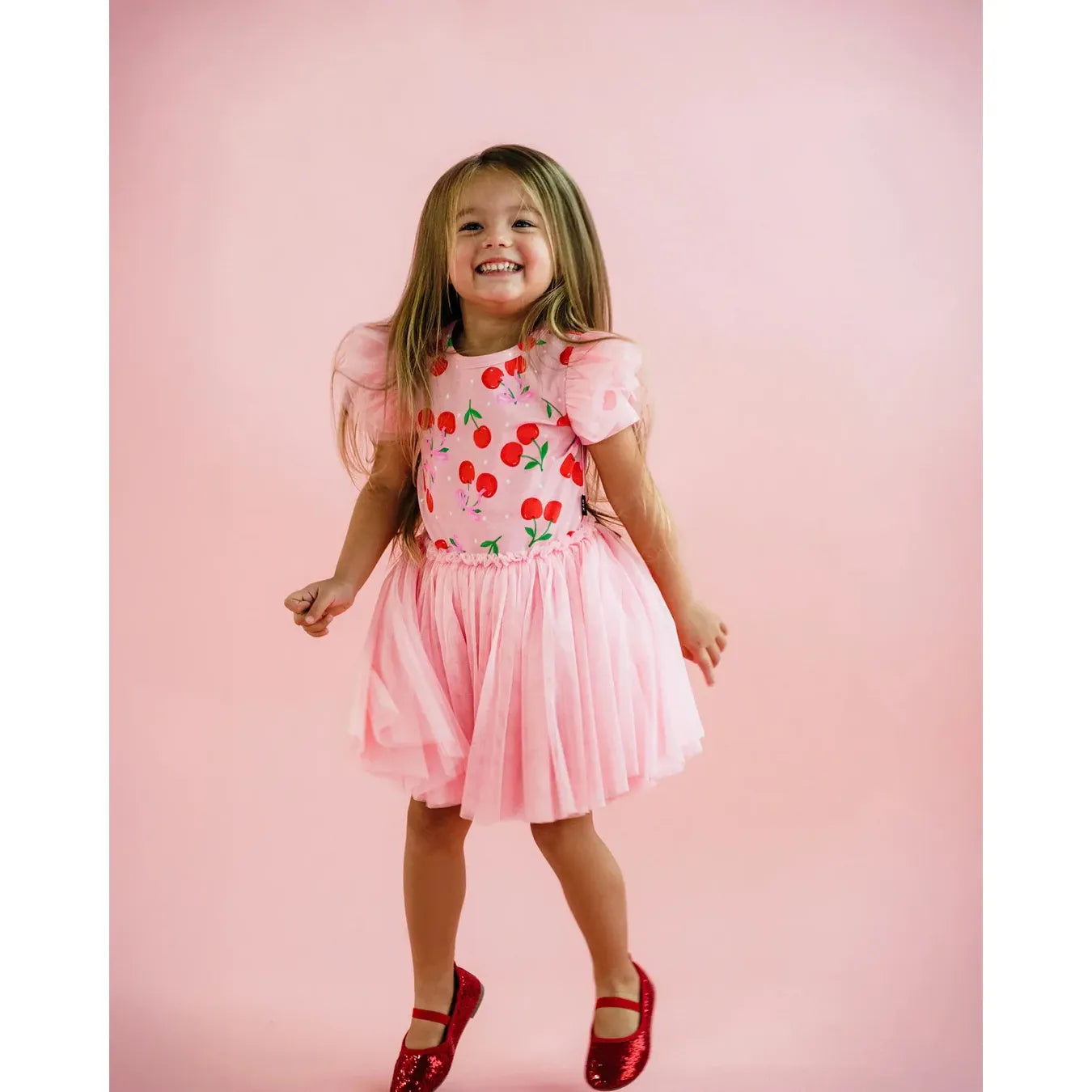Polka Cherry Circus Frill Dress