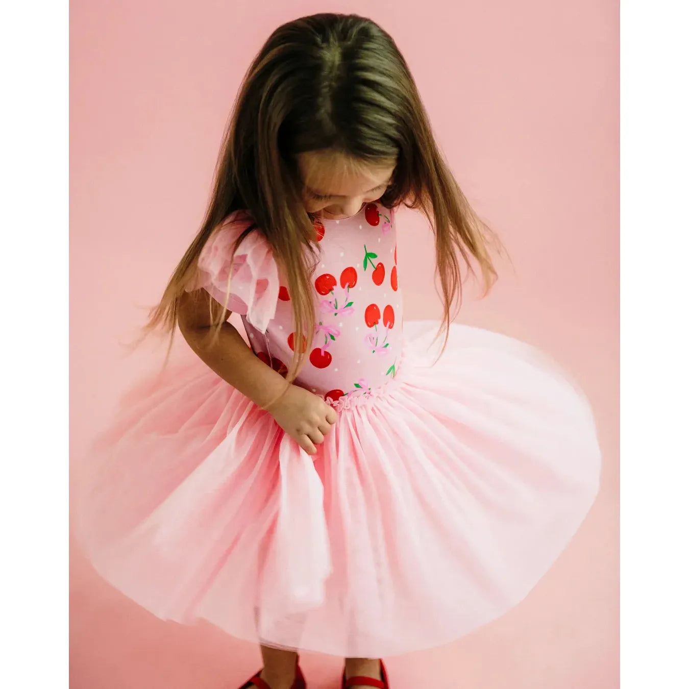 Polka Cherry Circus Frill Dress