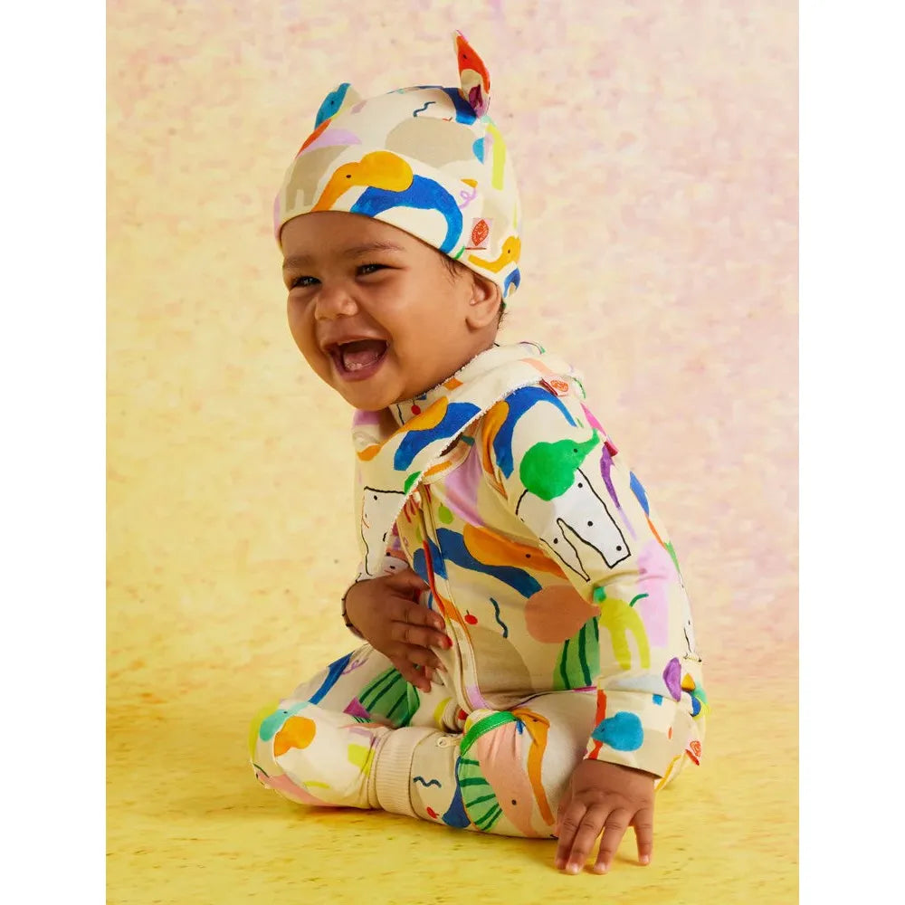 Happy Herd Long Sleeve Romper