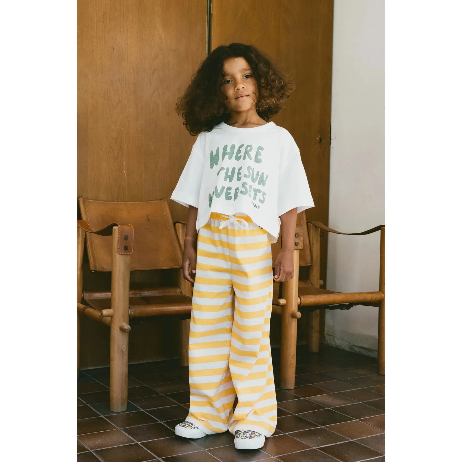 Stripes Pant - Yellow/Light Cream