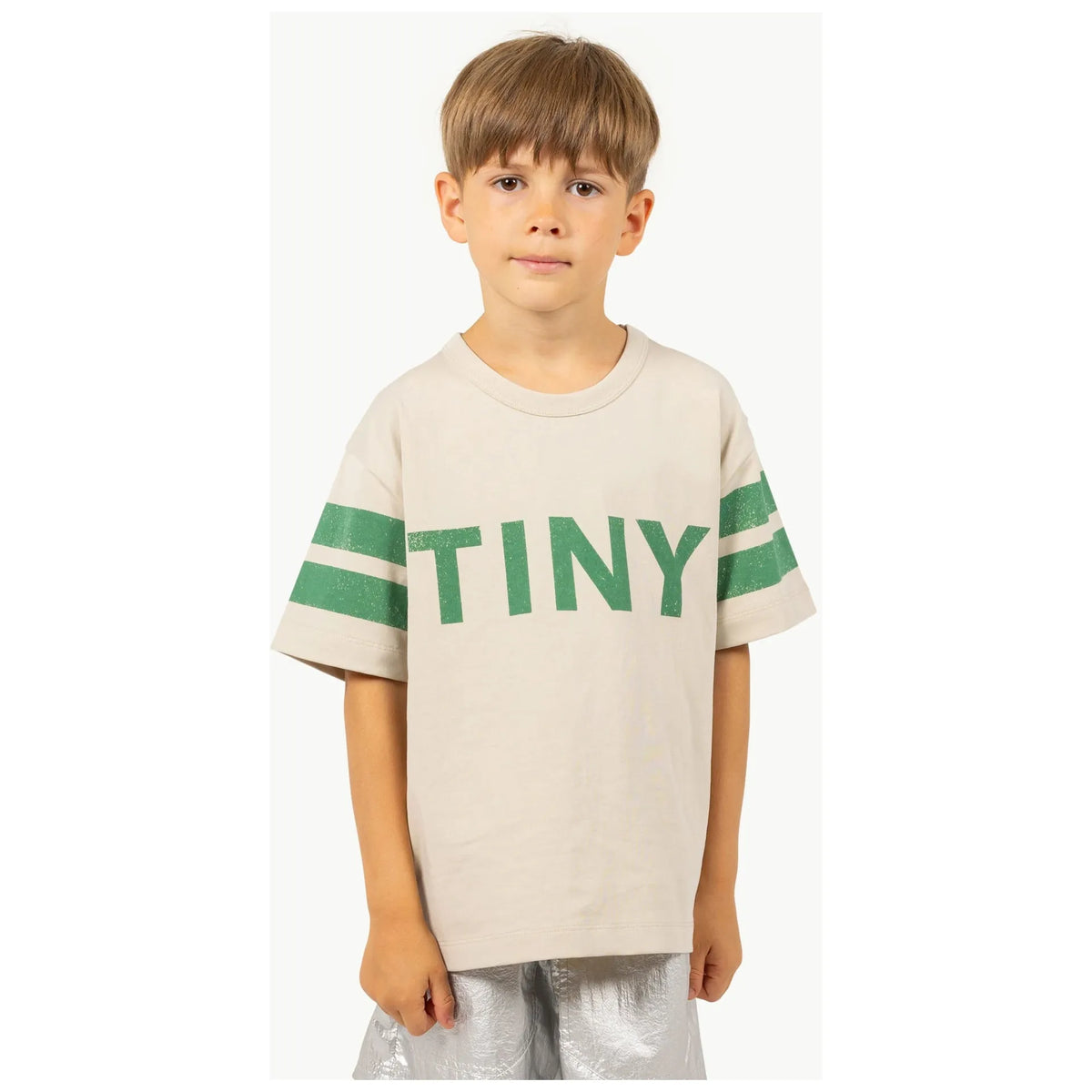 Stripes Logo Tee - Dark Vanilla