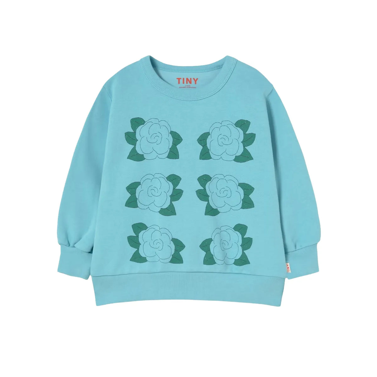 Blue Flowers Graphic Sweatshirt
