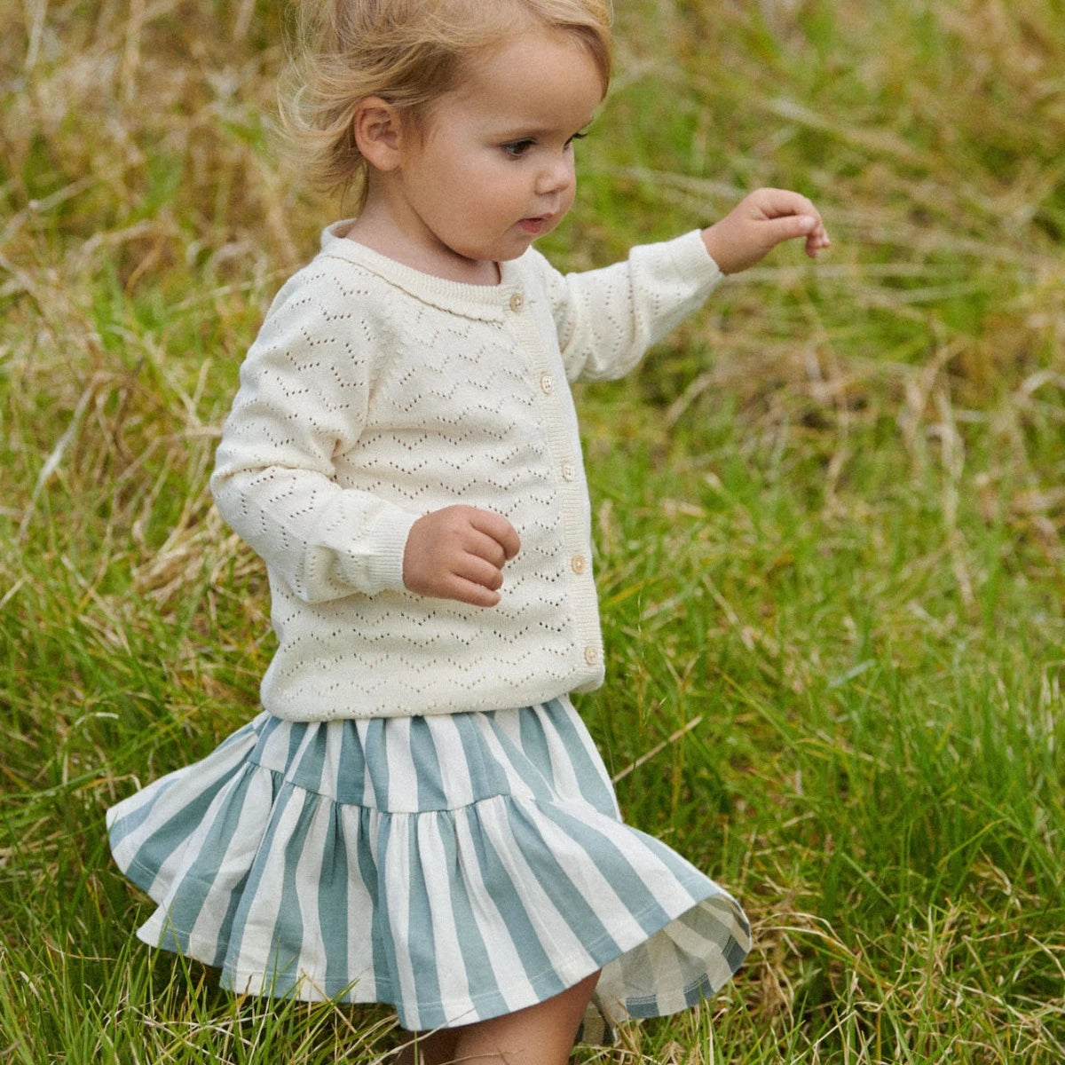 Lala Skirt - Star Dew Stripe