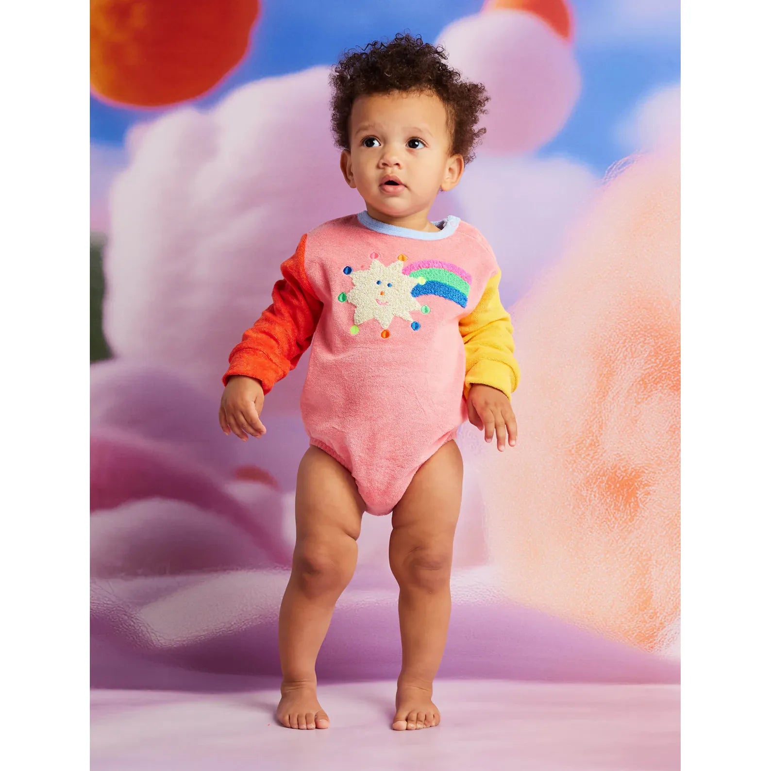 Stars Pink Terry Long Sleeve Bodysuit 27.50 Stars Pink Terry Long Sleeve Bodysuit