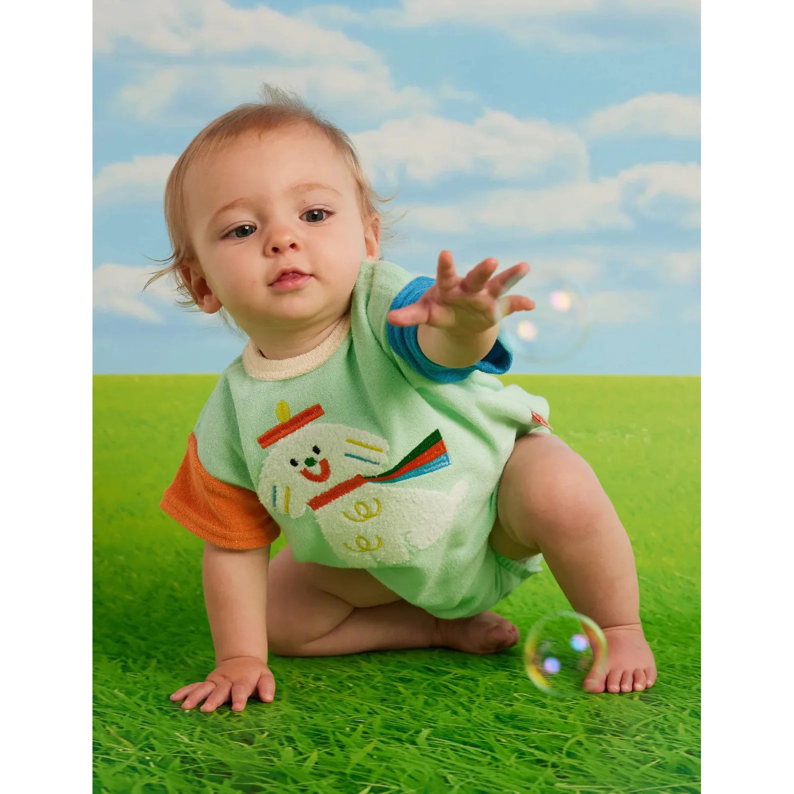 Puppy Park Terry Short Sleeve Bodysuit