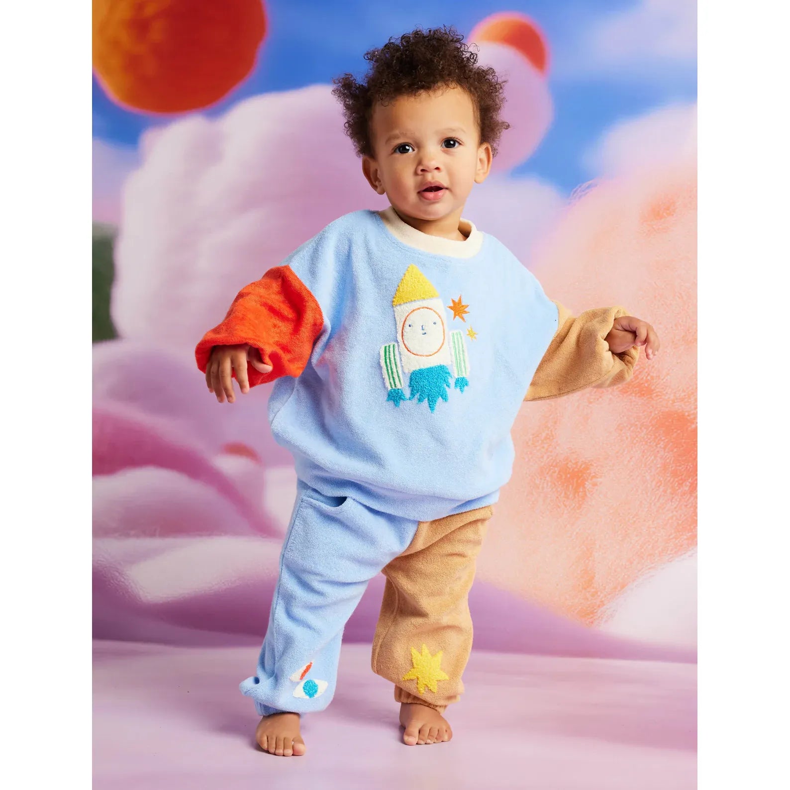 Space Blue Terry Pants