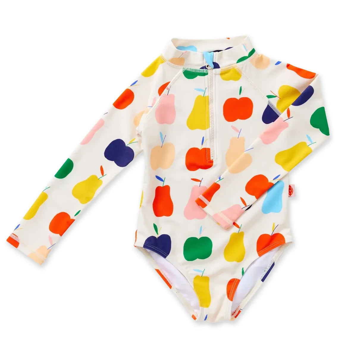 Long Sleeve Zip Bather - Tiny Orchard