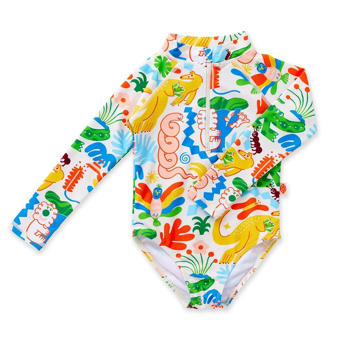 Long Sleeve Zip Bather - Tropicool