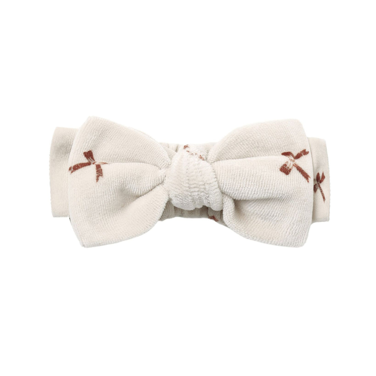 Velour Bow Headband Red Bows