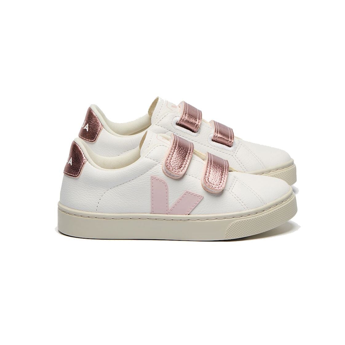 Small Esplar Chromefree Leather Extra-White Petale