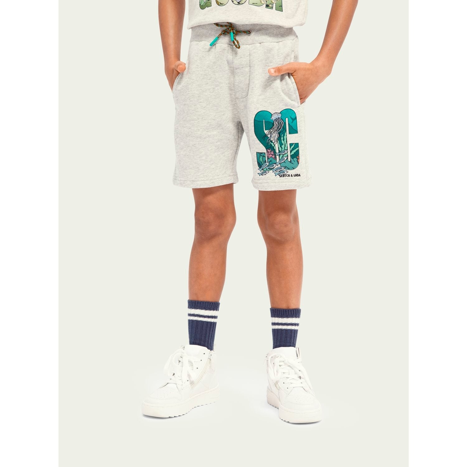 Sweat Shorts With Transfer Art