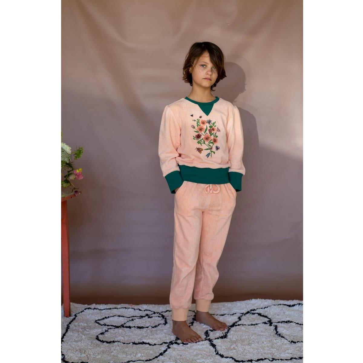 Naomi Jumper-Peach Puree Emb