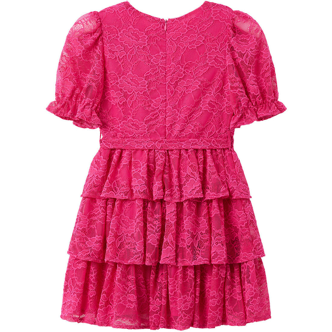 Alice Frill Dress - Hot Pink