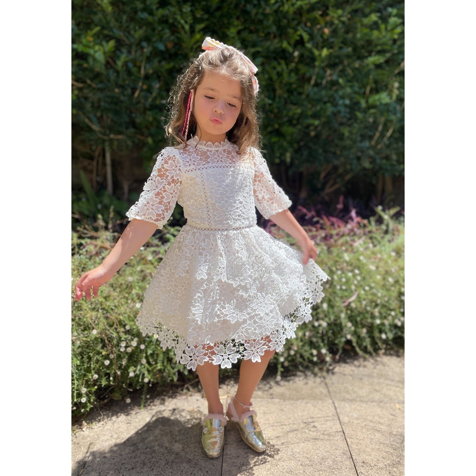 Otillie Lace Dress - Ivory
