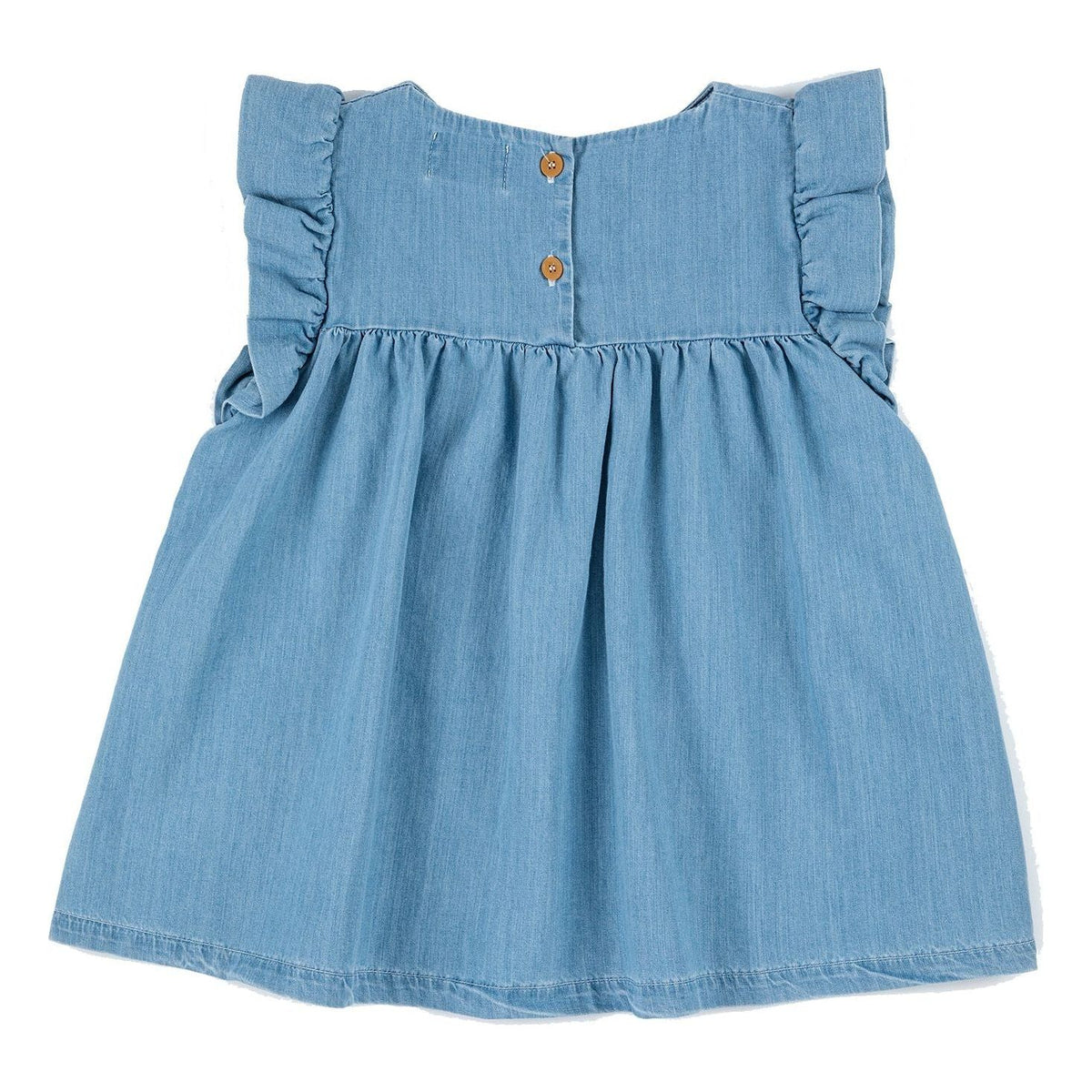 Pelican Ruffle Woven Dress