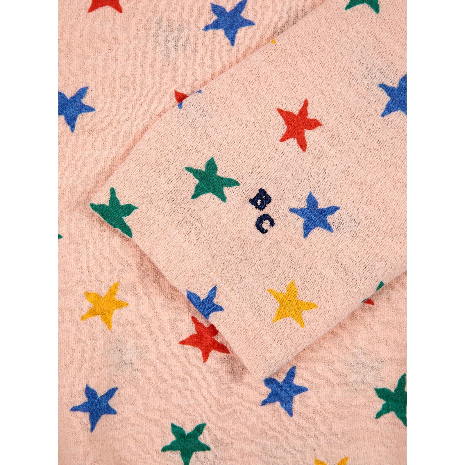 Multicolor Stars All Over Long Sleeve T-Shirt