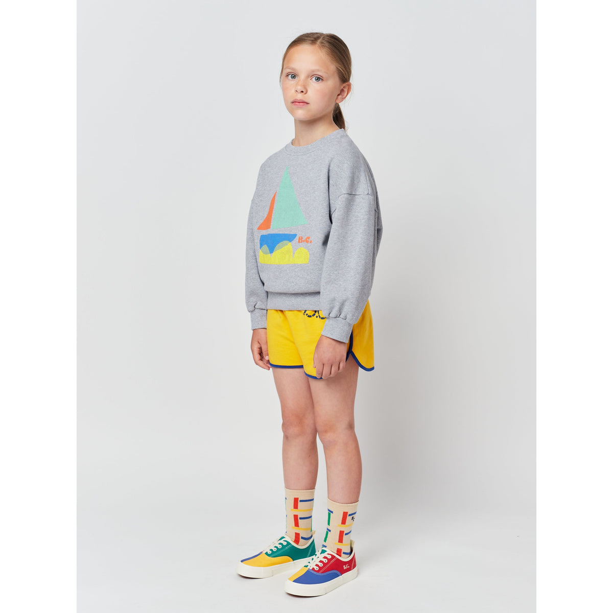 Multicolor Sail Boat Sweatshirt