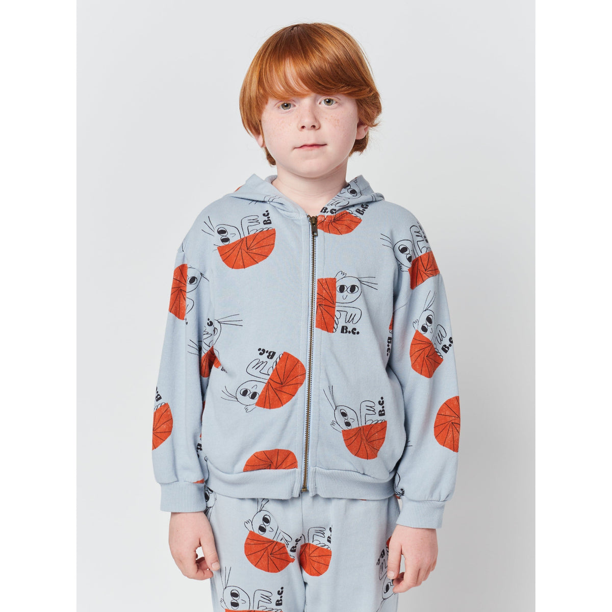 Hermit Crab All Over Zipped Sweatshirt