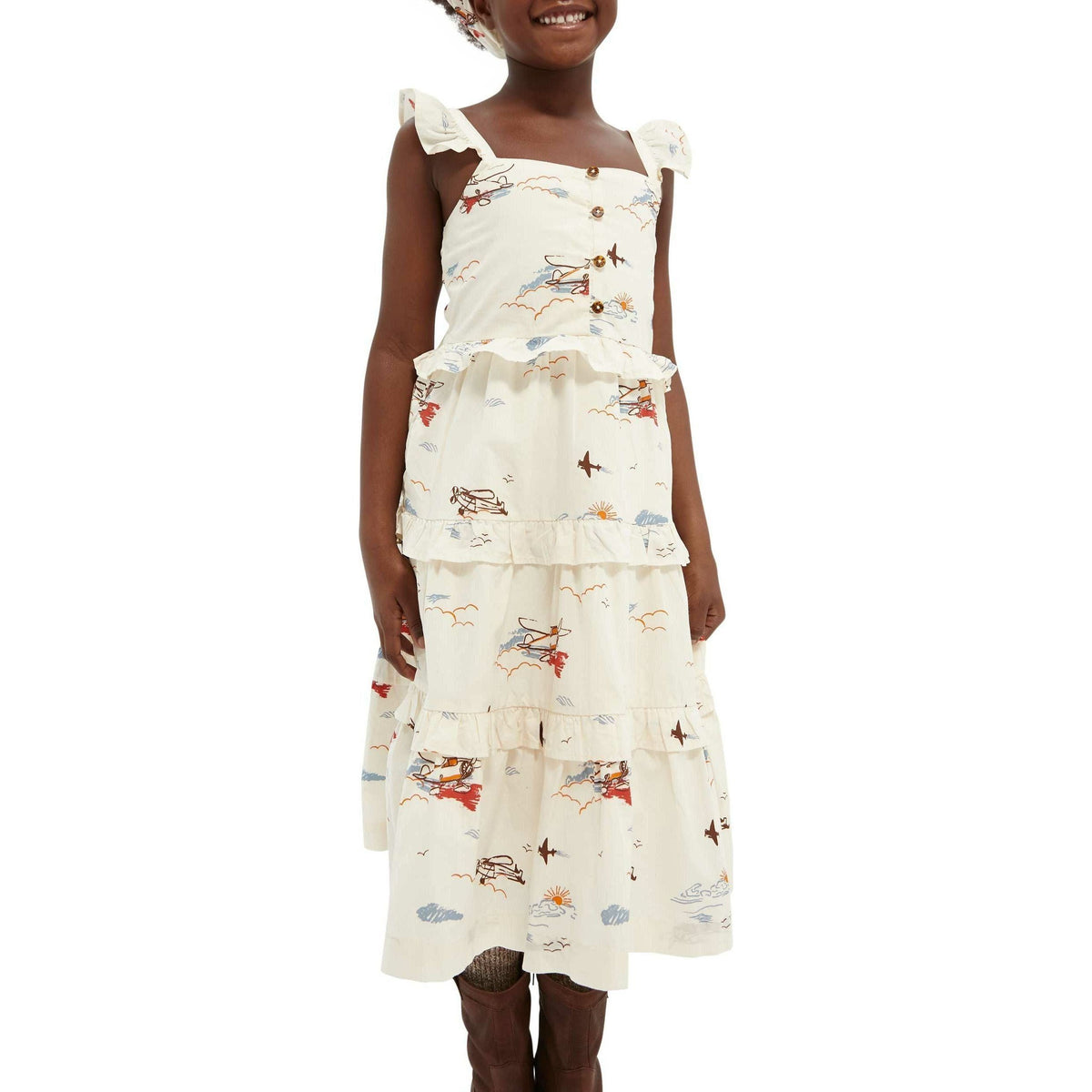 Organic Crispy Cotton Maxi Dress