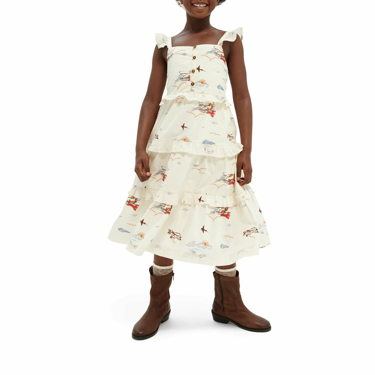 Organic Crispy Cotton Maxi Dress