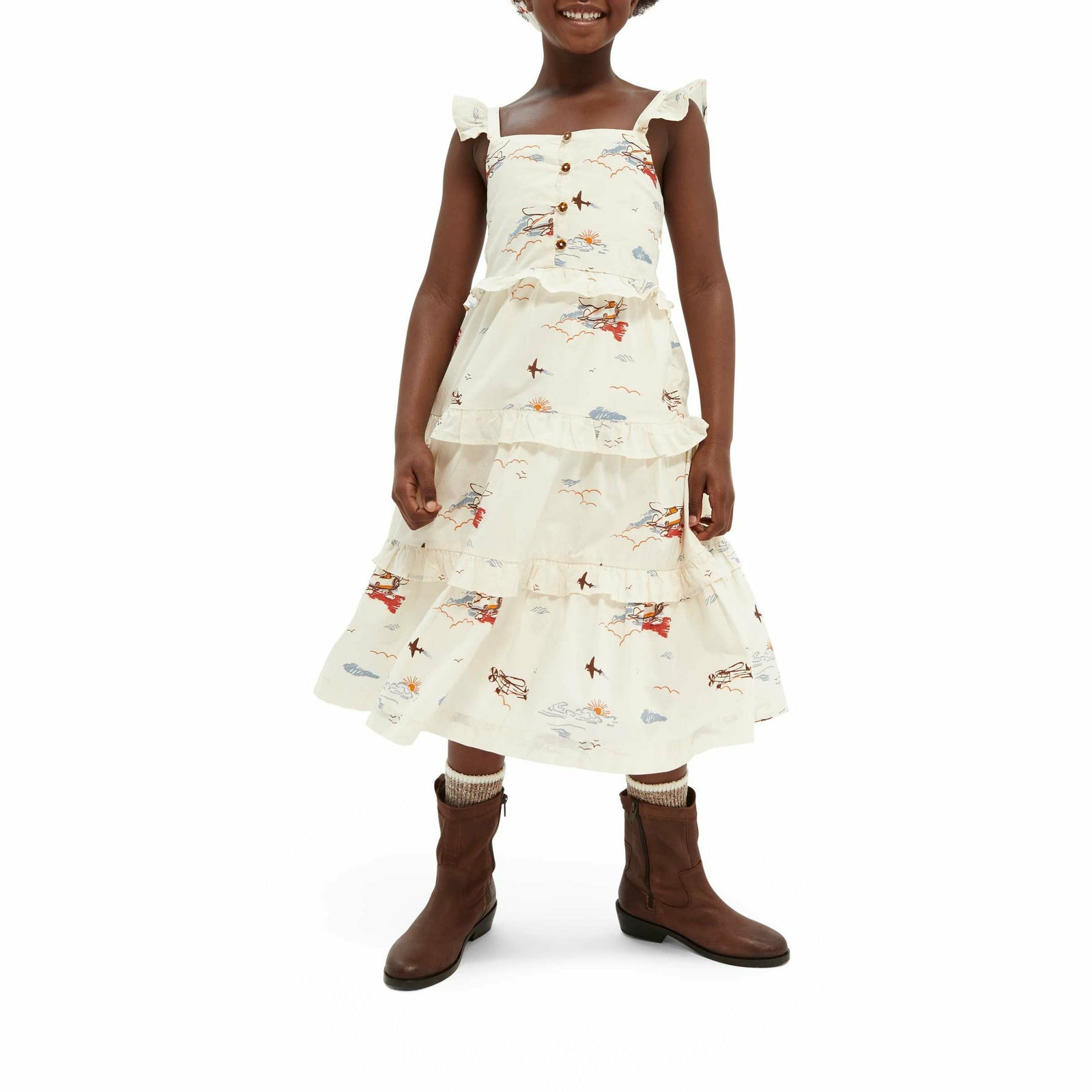 Organic Crispy Cotton Maxi Dress