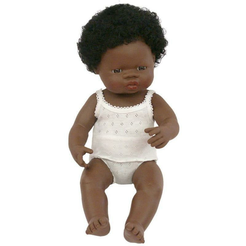 Anatomically Correct Baby Doll African Girl 38 Cm Buckets and Spades