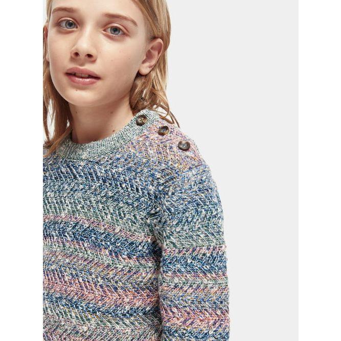 Colourful Cable Knit Pullover