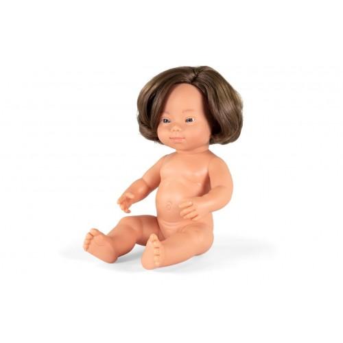 Anatomically Correct Baby, Caucasian Down Syndrome Girl, 38 cm