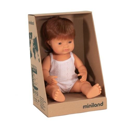 Anatomically Correct Baby, Caucasian Boy, Red Head, 38 cm