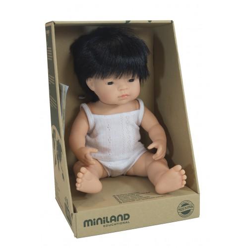 Anatomically Correct Baby Doll Asian Boy 38 Cm