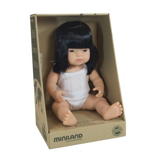 Anatomically Correct Baby Doll Asian Girl 38 Cm