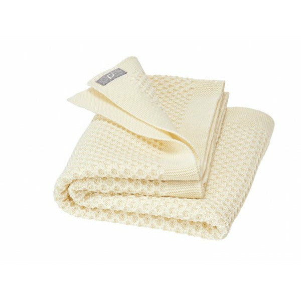 Honeycomb Cot Blanket Natural