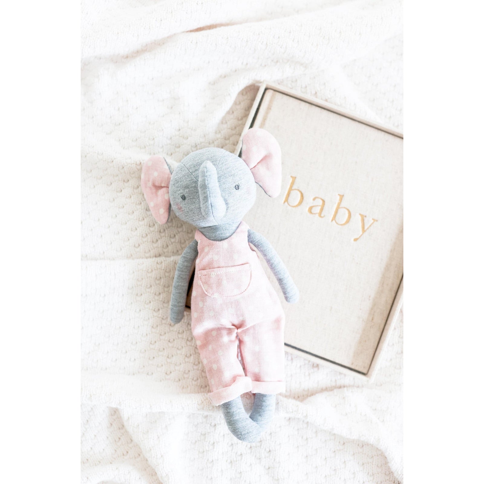 Edith Elephant 28cm Pink