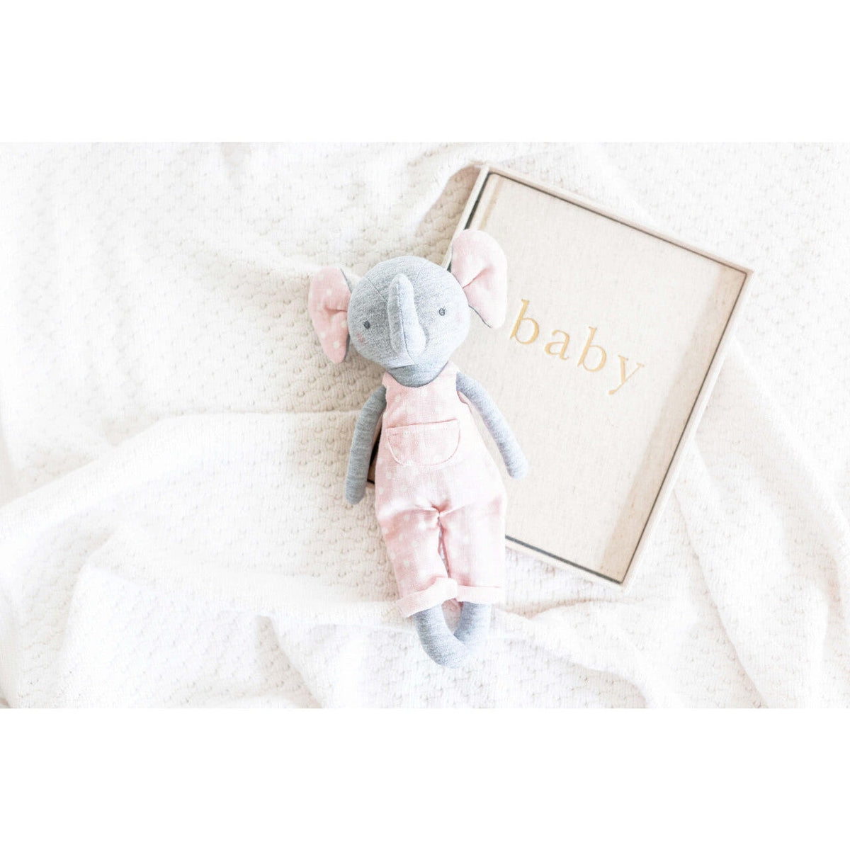 Edith Elephant 28cm Pink