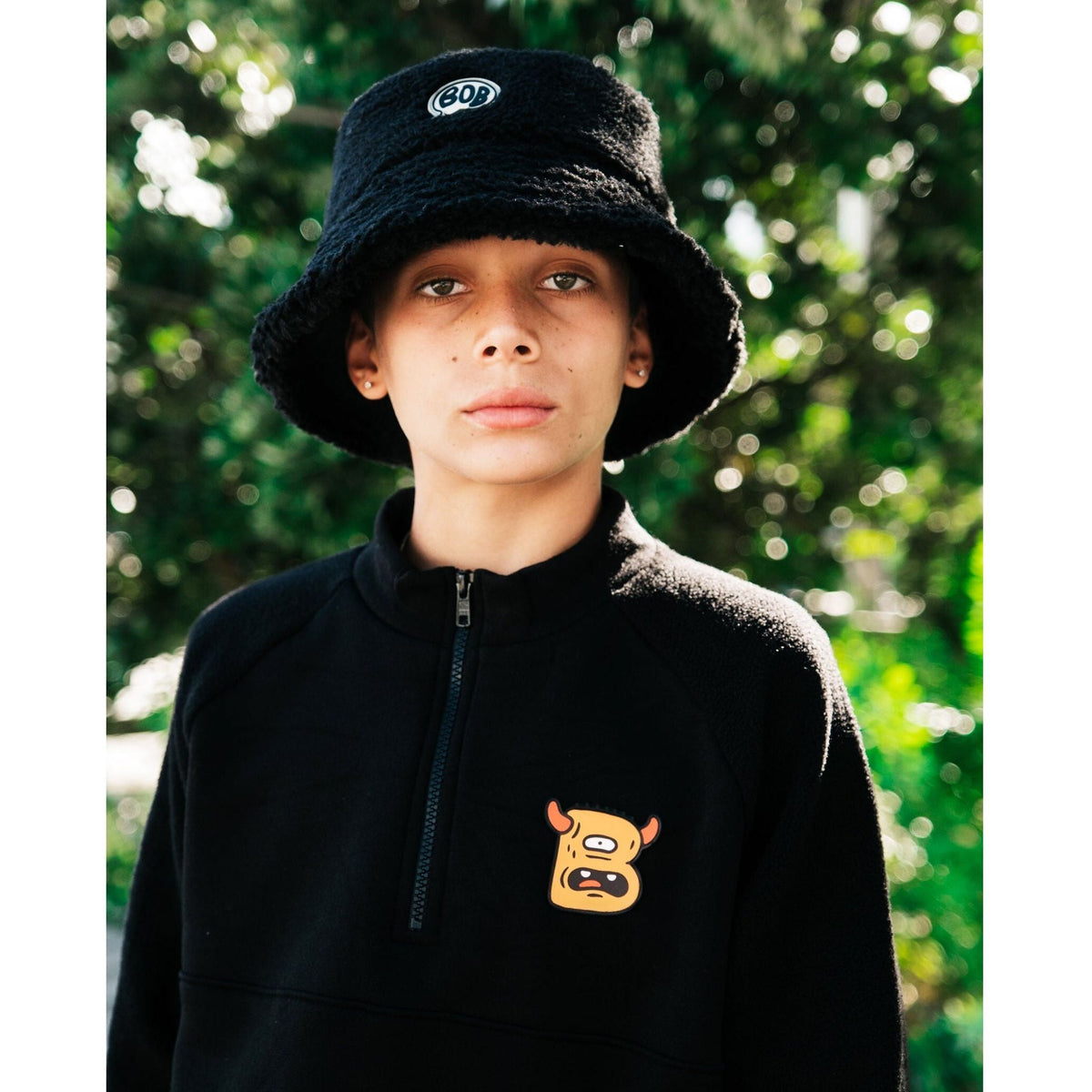 Black B Monster Quarter Zip Polar Fleece