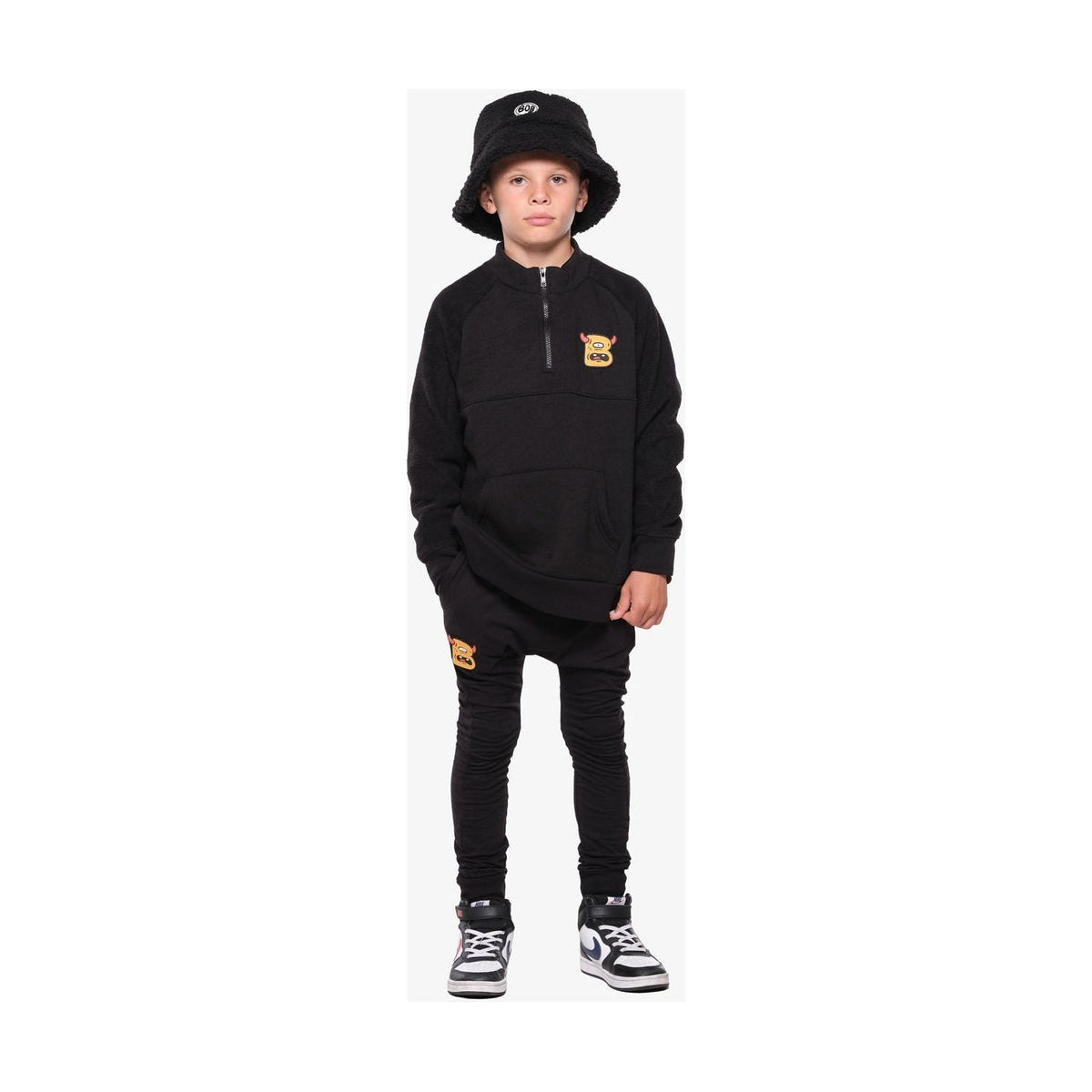 Black B Monster Quarter Zip Polar Fleece