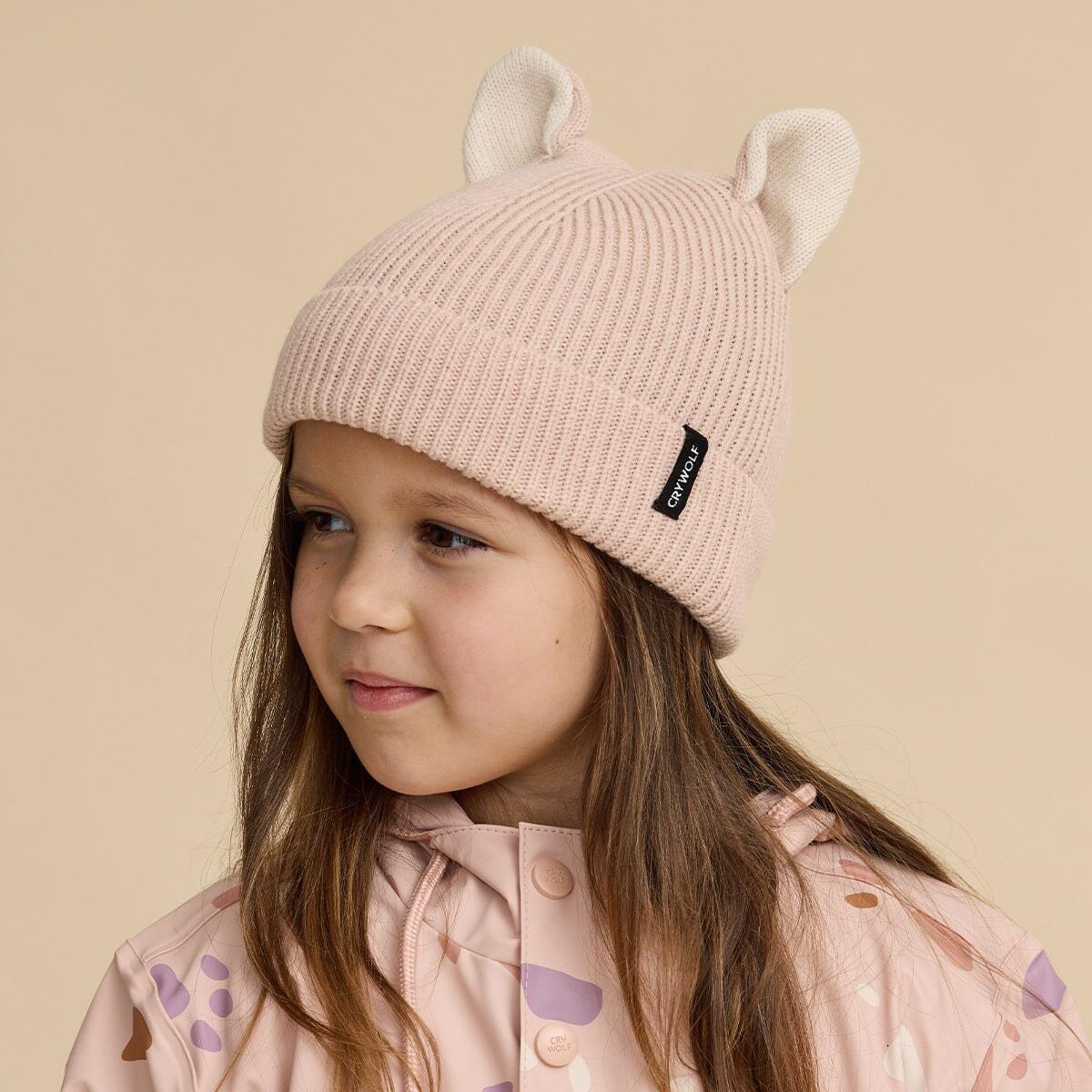 Wolf Ears Beanie Dusty Pink