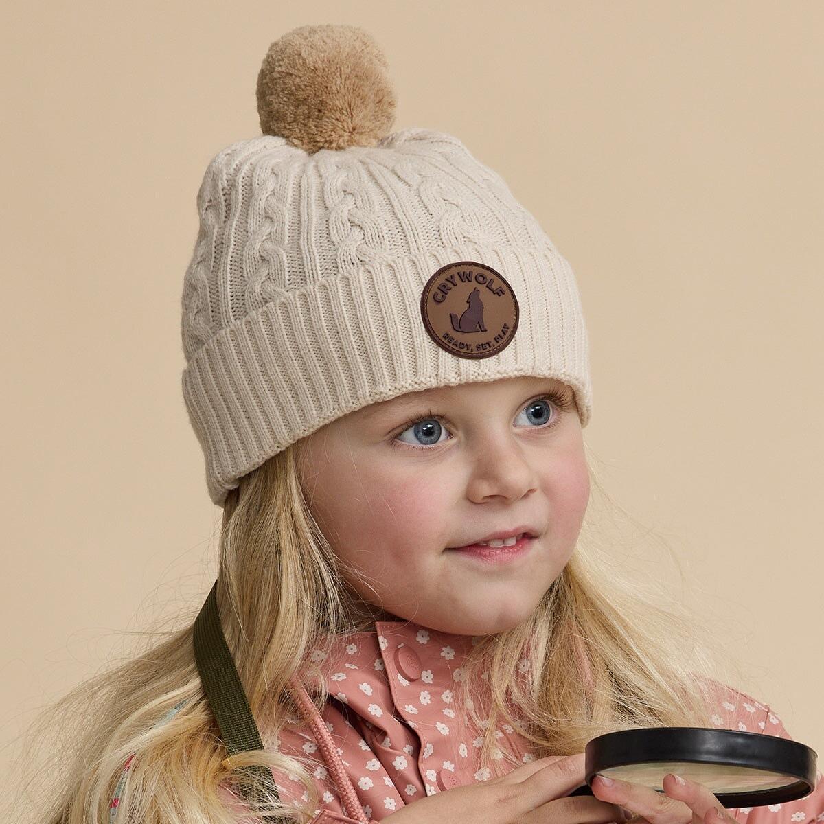 Pom Pom Beanie Oatmeal
